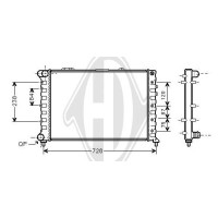 DCM1353 DIEDERICHS Радіатор охолодження двигуна