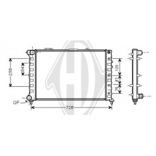 DCM1353 DIEDERICHS Радіатор охолодження двигуна