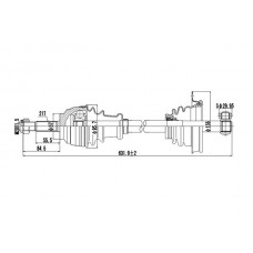 DDS250150 DYNAMATRIX Привідний вал
