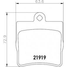 MDB1926 MINTEX Комплект гальмівних колодок дисковий гальм