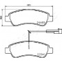 PP-0609AF JAPANPARTS Комплект гальмівних колодок дисковий гальм