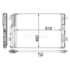 AC 446 000S MAHLE Конденсатор кондиціонера