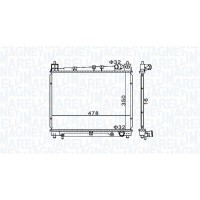 350213152900 MAGNETI MARELLI Радіатор охолодження двигуна