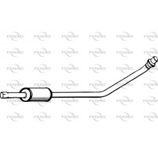 P6849 FENNO Середній глушник вихлопних газів