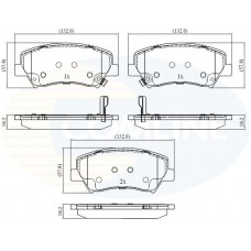 CBP32379 COMLINE Комплект гальмівних колодок дисковий гальм
