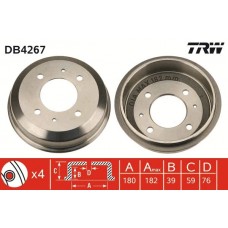 DB4267 TRW Гальмівний барабан