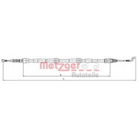 10.7394 METZGER Тросик, cтояночный тормоз