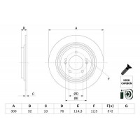0 986 479 H01 BOSCH Гальмівний диск