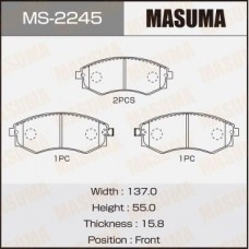MS-2245 MASUMA Комплект гальмівних колодок
