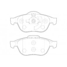 2135126 Omnicraft Комплект гальмівних колодок дисковий гальм