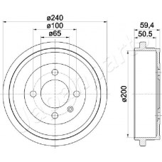 TA-0902 JAPANPARTS Гальмівний барабан