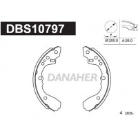 DBS10797 DANAHER Комплект гальмівних колодок