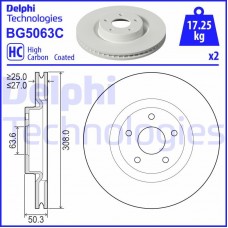 BG5063C DELPHI Гальмівний диск