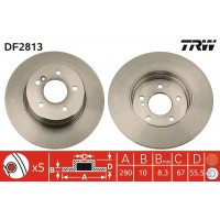 DF2813 TRW Гальмівний диск