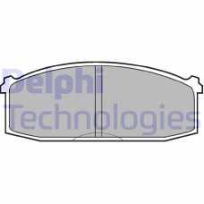 LP219 DELPHI КомплеК т гальмівних колодок, дискове гальмо