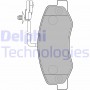 LP2192 DELPHI Комплект гальмівних колодок дисковий гальм