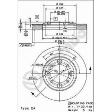 09.6705.10 BREMBO Гальмівний диск