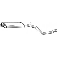 281-609 BOSAL Середній глушник вихлопних газів