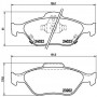 P 83 085 BREMBO Комплект гальмівних колодок дисковий гальм