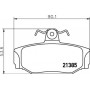 8DB 355 017-991 HELLA Комплект гальмівних колодок, дискове гальмо