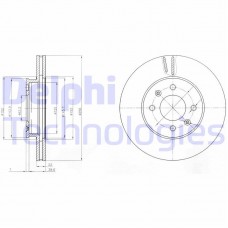 BG4096C DELPHI Гальмівний диск