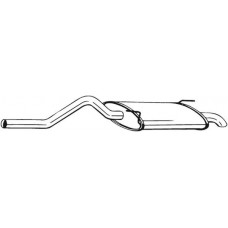 278-573 BOSAL Глушник вихлопних газів кінцевий