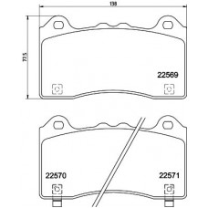 8DB 355 025-831 HELLA Комплект гальмівних колодок дисковий гальм