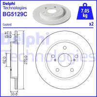 BG5129C DELPHI Гальмівний диск