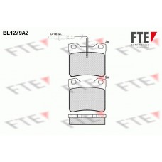 BL1279A2 FTE Комплект гальмівних колодок дисковий гальм