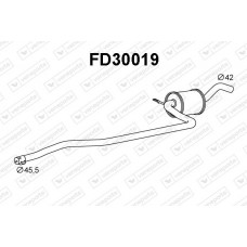 FD30019 VENEPORTE Середній глушник вихлопних газів