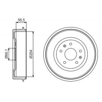 0 986 477 227 BOSCH Гальмівний барабан