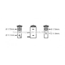 CN1275 AVA QUALITY COOLING Розширювальний клапан кондиціонера