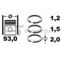 R1010350 ET ENGINETEAM Комплект поршневих кілець