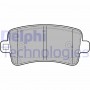 LP2084 DELPHI Комплект гальмівних колодок дисковий гальм
