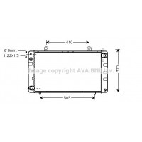 SB2003 AVA QUALITY COOLING Радіатор охолодження двигуна