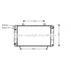 SB2003 AVA QUALITY COOLING Радіатор охолодження двигуна