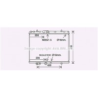 CN2312 AVA QUALITY COOLING Радіатор охолодження двигуна