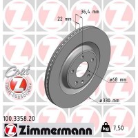 100.3358.20 ZIMMERMANN Гальмівний диск