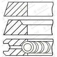 08-501807-00 GOETZE ENGINE Комплект поршневих кілець
