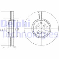 BG9092C DELPHI Гальмівний диск