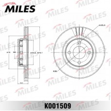 K001509 MILES Гальмівний диск