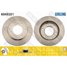 6049201 GIRLING Гальмівний диск