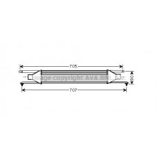 FT4319 AVA QUALITY COOLING Интеркулер