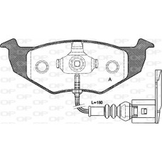 BPA0609.11 OPEN PARTS Комплект гальмівних колодок дисковий гальм
