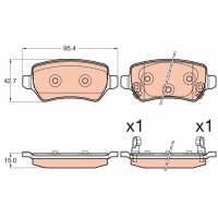 GDB3585 TRW Колодки гальмівні ЗАДНИЕ ДИСКОВЫЕ
