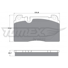 TX 17-06 TOMEX Brakes КомплеК т гальмівних колодок, дискове гальмо