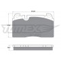 TX 17-06 TOMEX Brakes КомплеК т гальмівних колодок, дискове гальмо