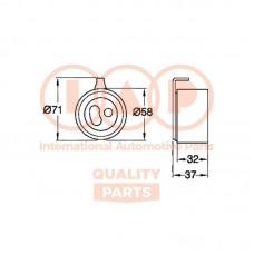 127-04030 IAP QUALITY PARTS Натяжний ролик ремінь ГРМ