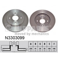 N3303099 NIPPARTS Гальмівний диск
