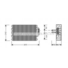 MSV008 AVA QUALITY COOLING Випарник кондиціонера